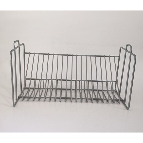 Vintage IKEA 12" Matte Silver Metal 20 CD Storage Rack/Holder - VINK 100.239.49 - Picture 2 of 9